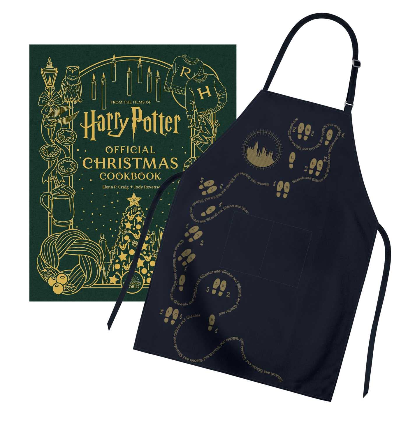 Coffret cadeau Harry Potter : livre de cuisine et tablier de Noël