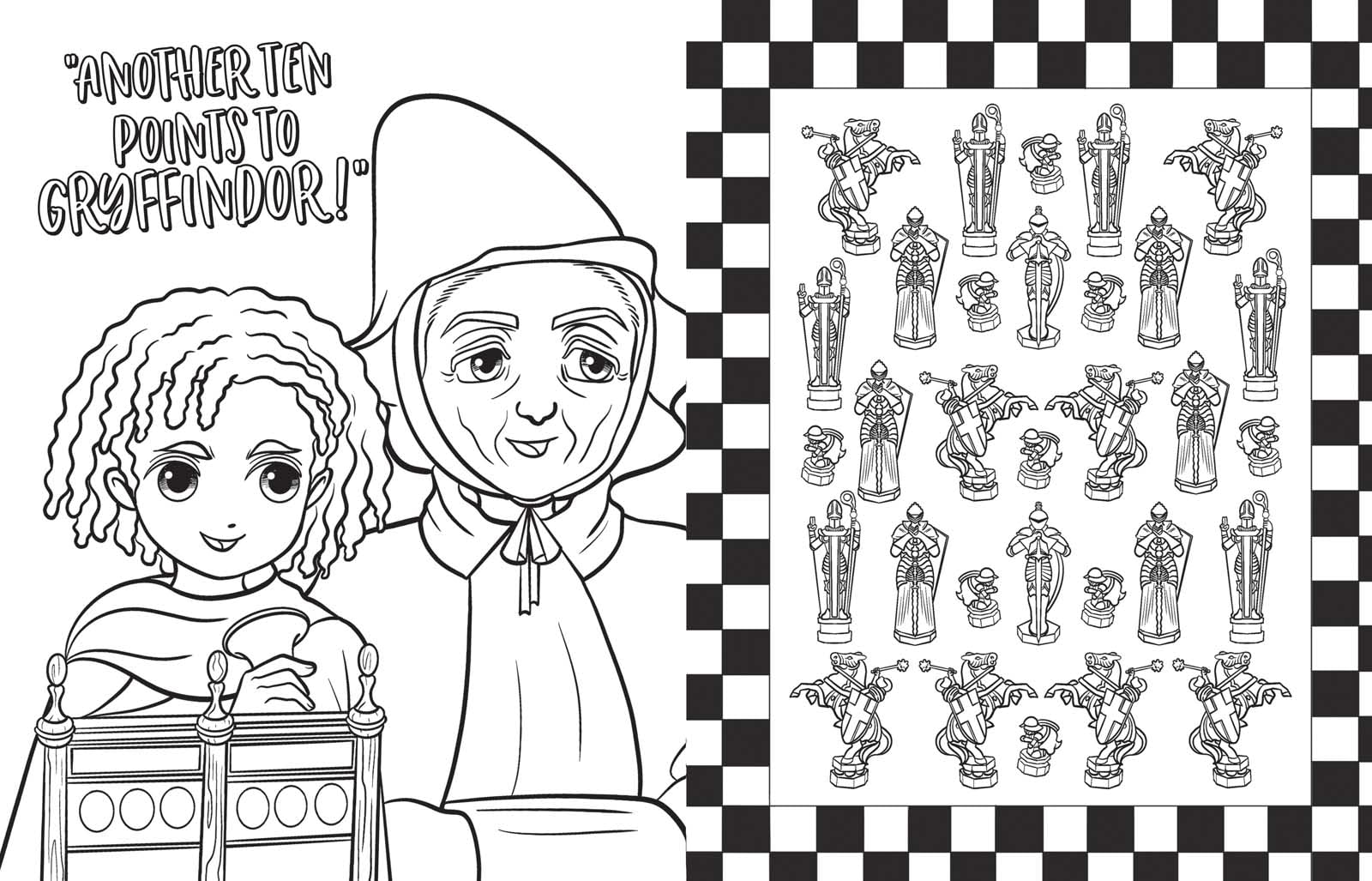 Livre de coloriage Jeux magiques d'Harry Potter