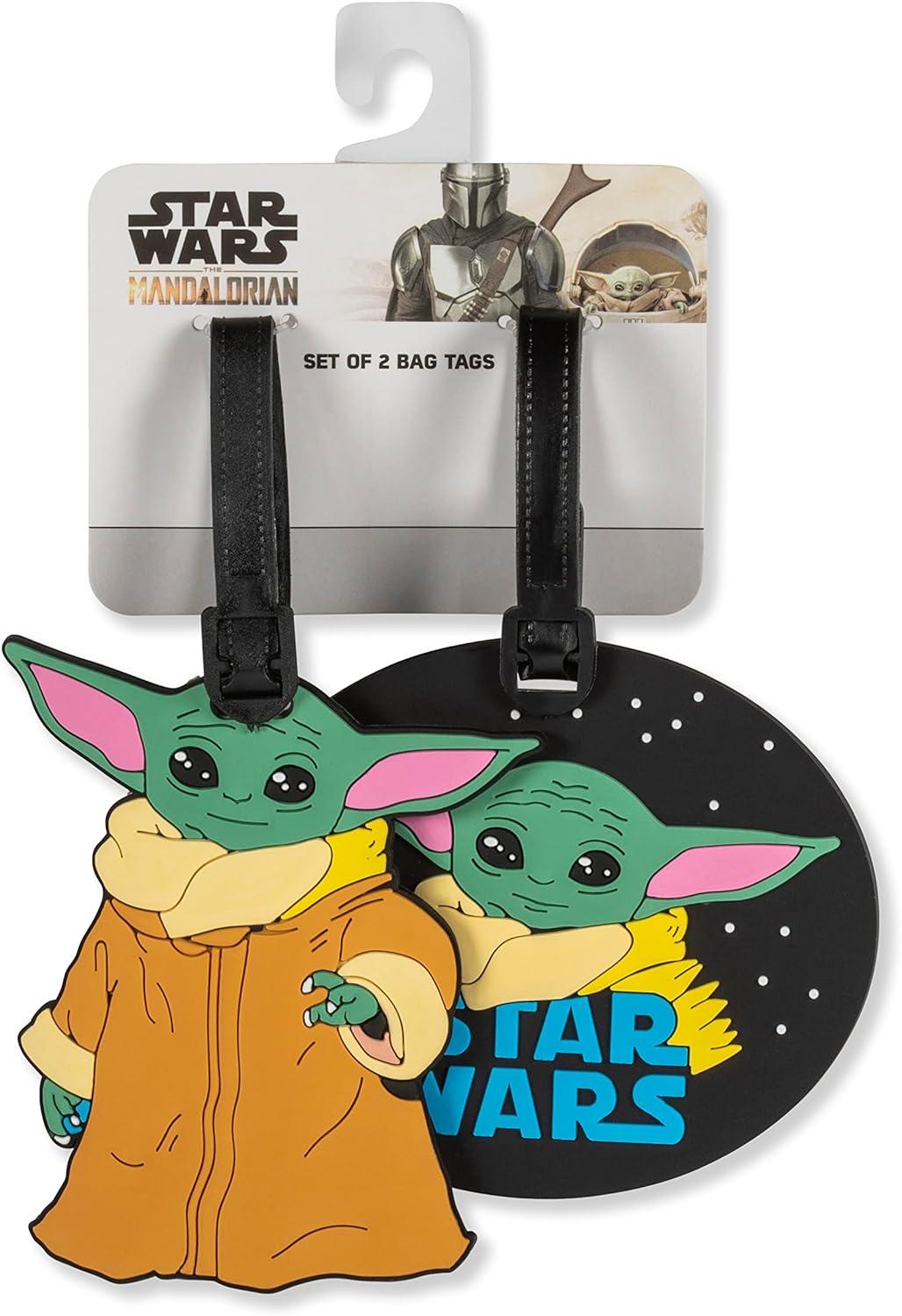 Lot de 2 étiquettes de bagage Disney Star Wars Baby Yoda