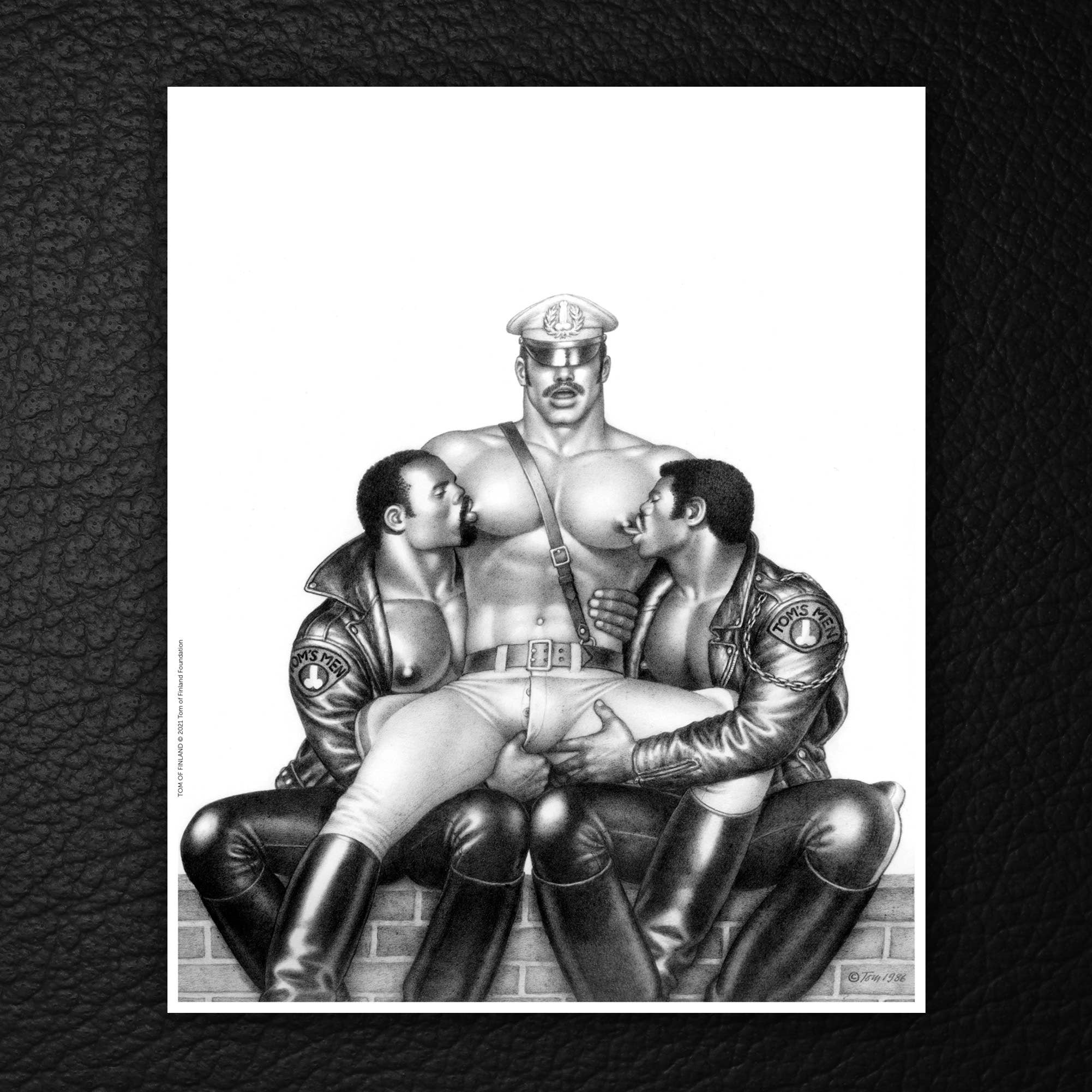 Tom of Finland Miniposter „Nip & Tuck” (homo, LGBTQ, Queer)