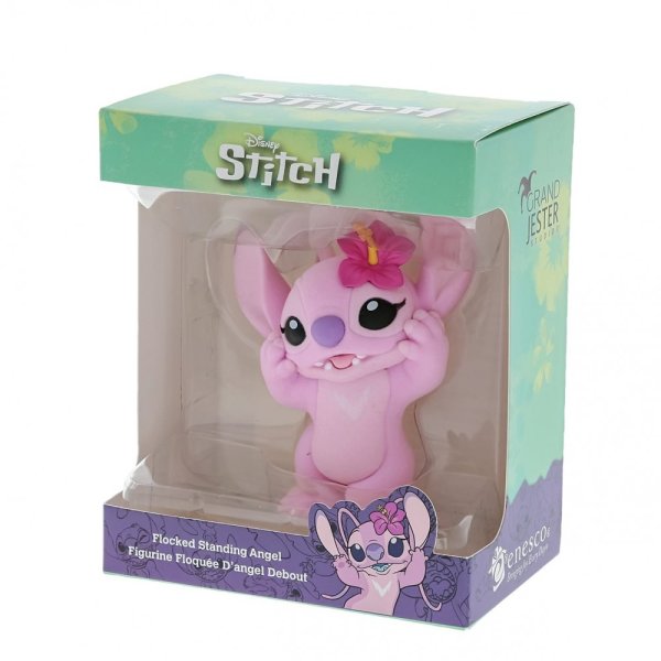 Flocked Angel Figurine