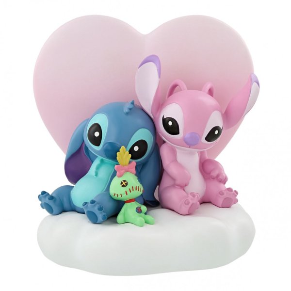 Light up Stitch and Angel Scene - Olleke Wizarding Shop Amsterdam