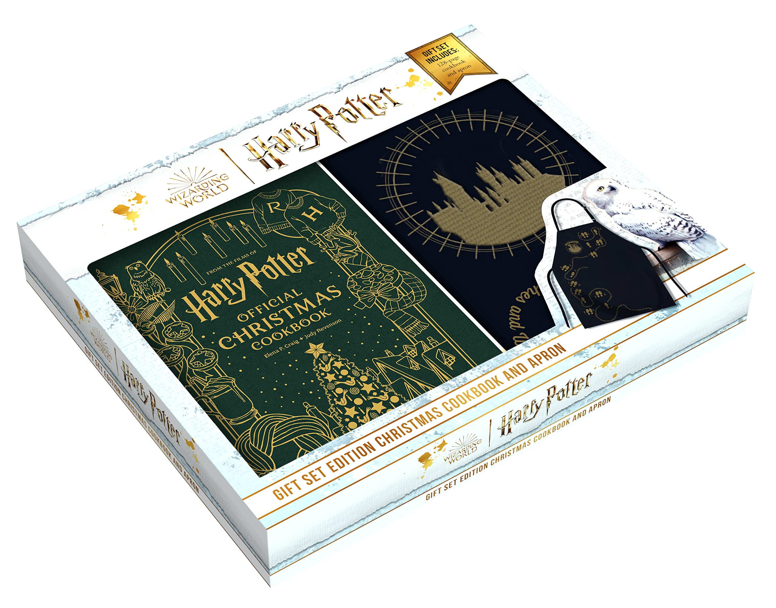 Coffret cadeau Harry Potter : livre de cuisine et tablier de Noël