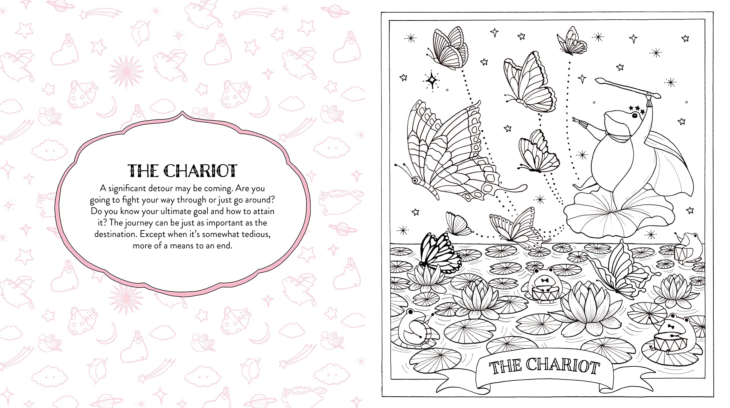 Kawaii Tarot Coloring Book