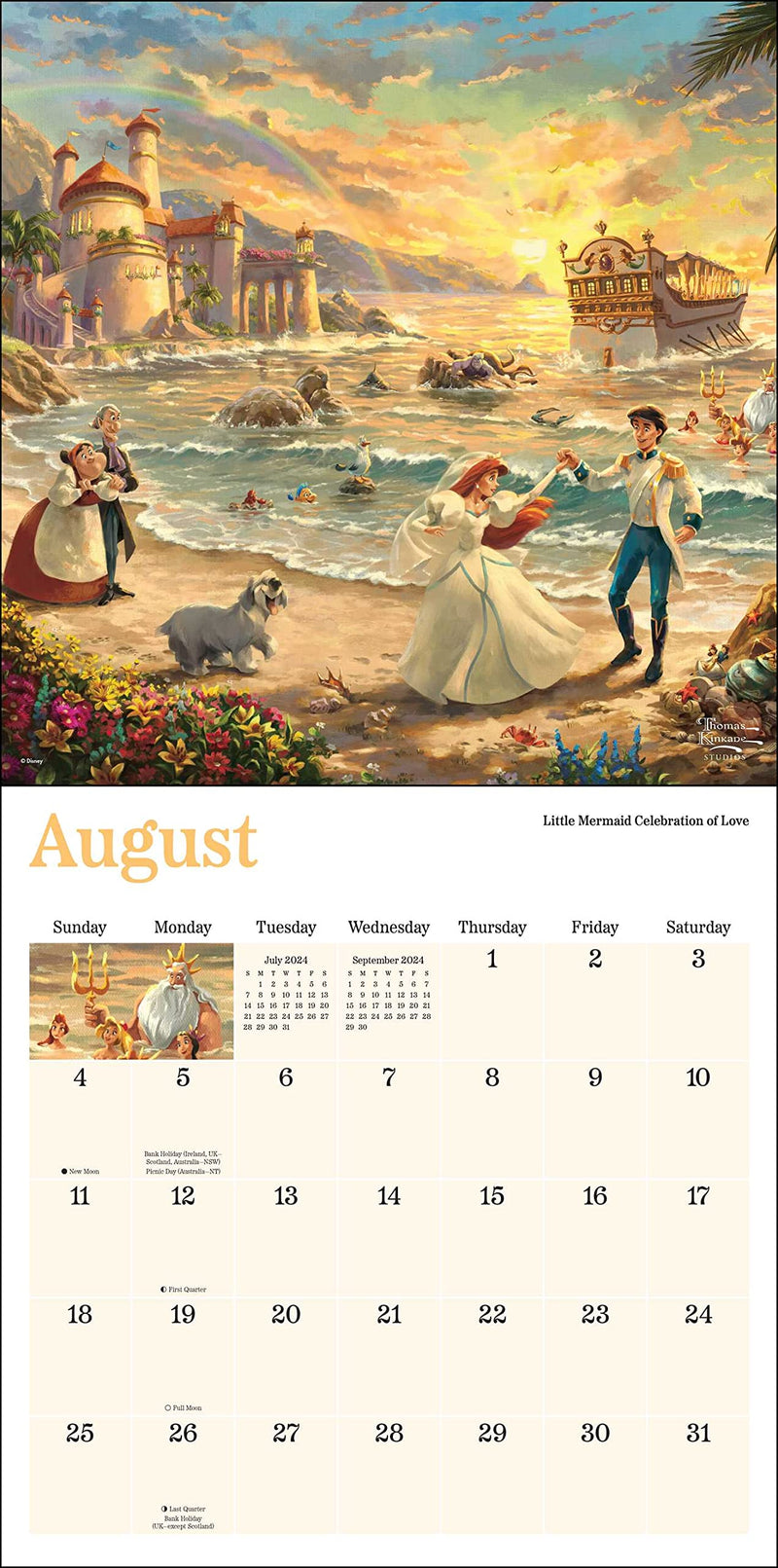 Disney Dreams Collection by Thomas Kinkade Studios: 2024 Wall Calendar