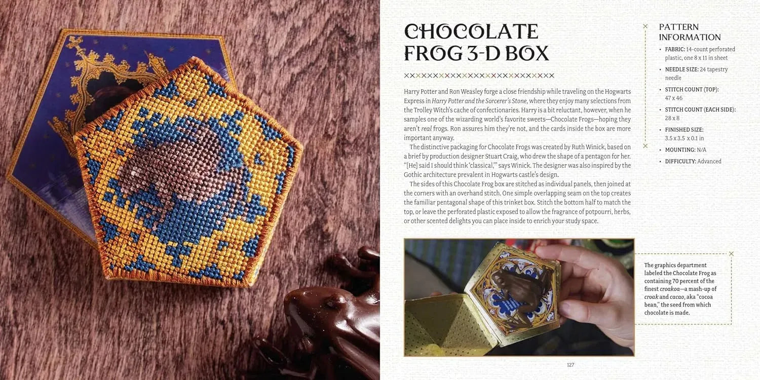 Harry Potter : Le livre officiel de broderie au point de croix de Poudlard