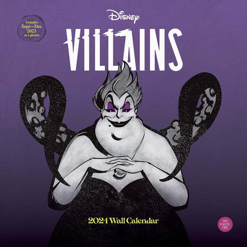 Disney Villains Wall Calendar 2024