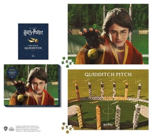 Puzzle 2 en 1 recto verso de 1000 pièces du match de Quidditch de Harry Potter