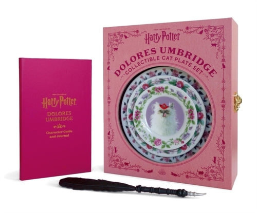 Harry potter: dolores umbridge collectible cat plate set - Olleke Wizarding Shop Amsterdam