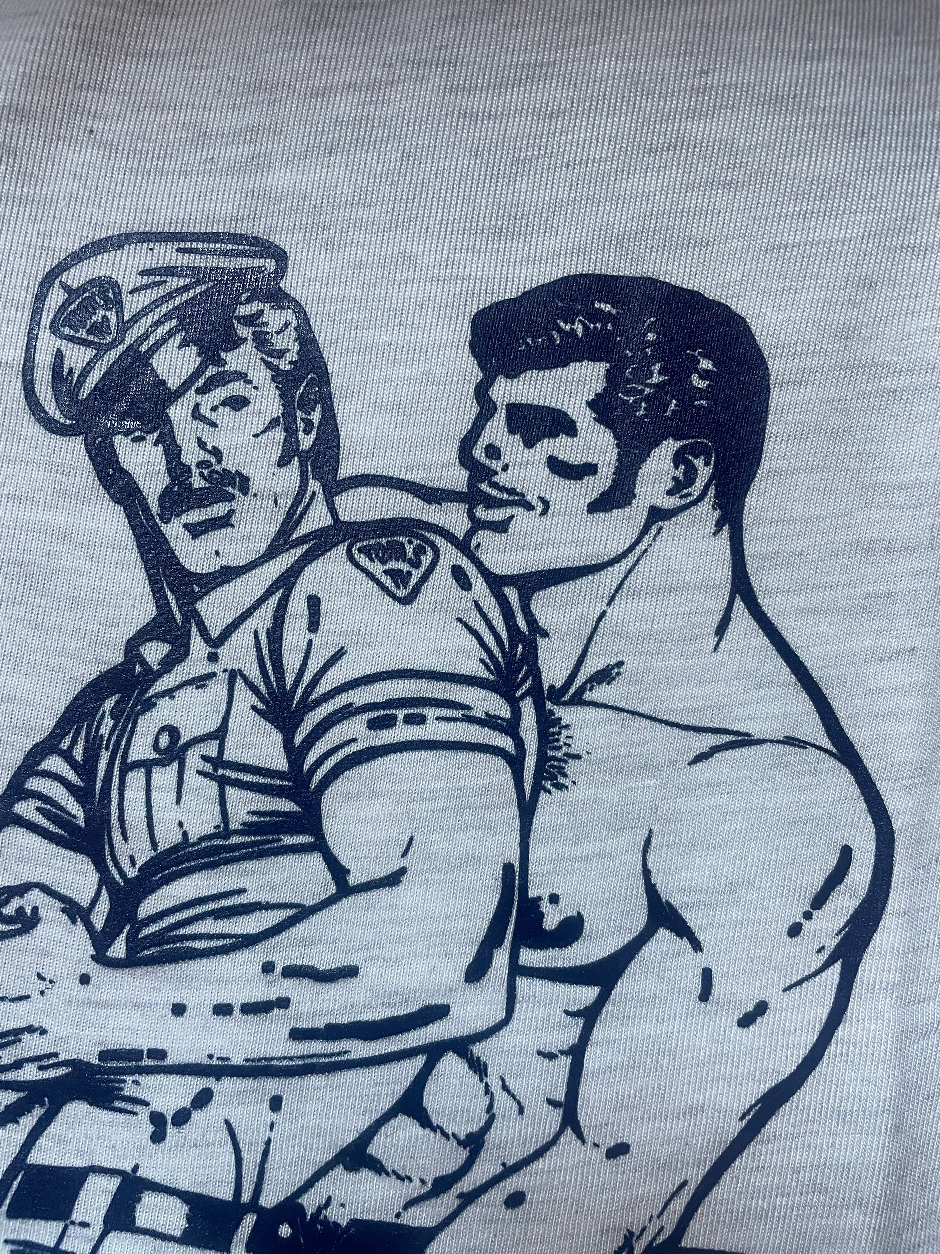 Tom of Finland T-shirt « REPAIR MAN » (raglan, ringer): Groot