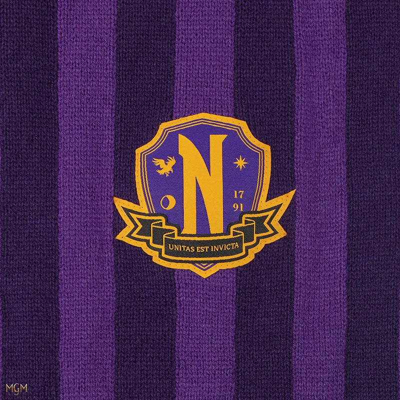 Wednesday Scarf Nevermore Academy purple