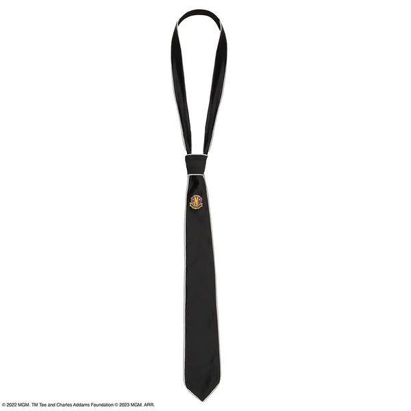 Wednesday Necktie Deluxe Nevermore Academy with pin