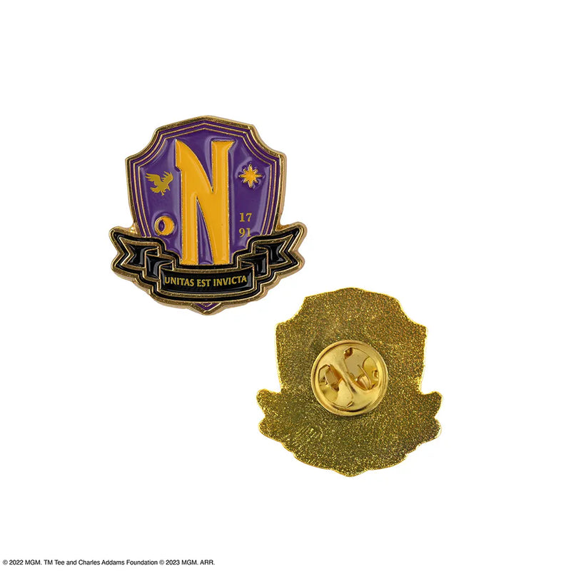 Wednesday Necktie Deluxe Nevermore Academy with pin