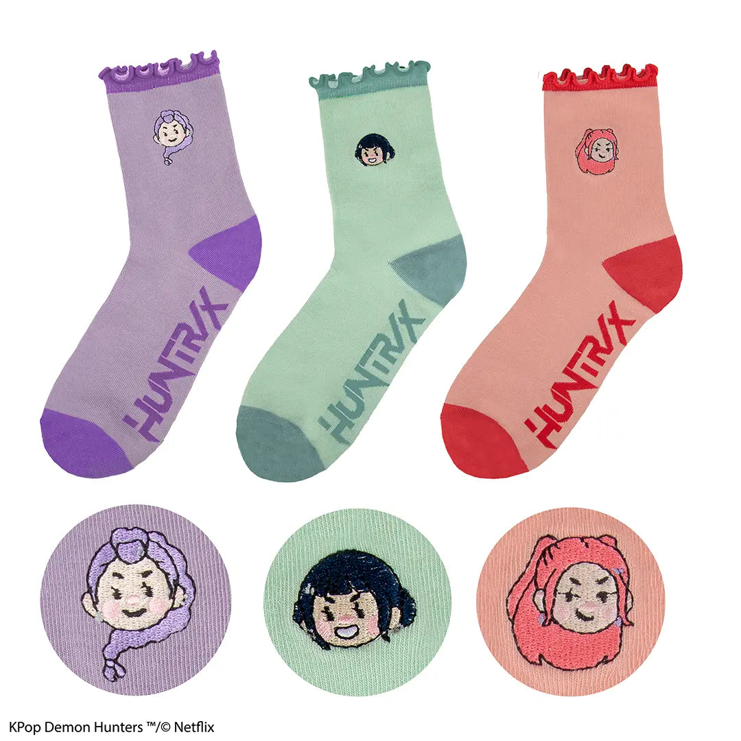 KPop Demon Hunters Socks Set of 3 - Huntr/x - Olleke Wizarding Shop Amsterdam