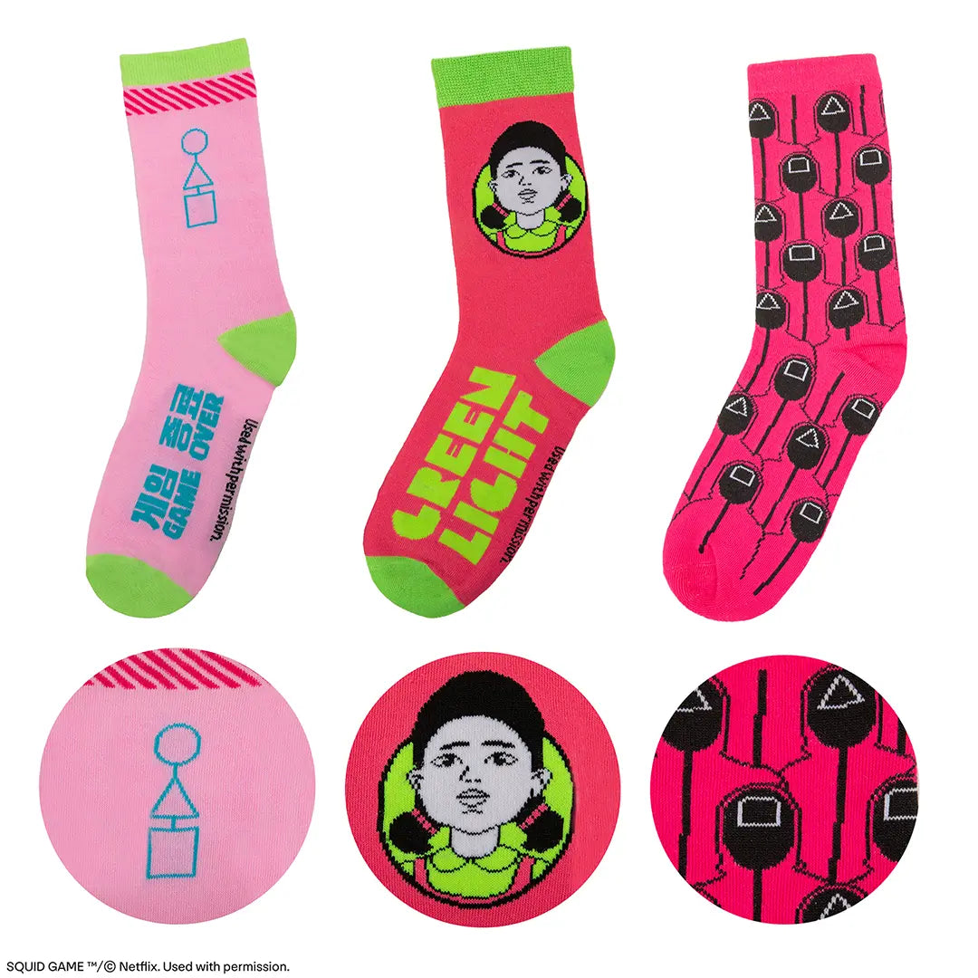 Squid Game Set of 3 socks