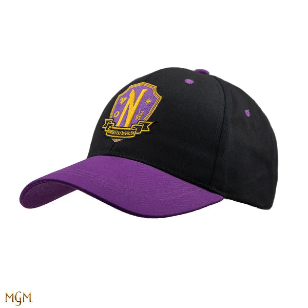 Wednesday Baseball Cap Nevermore Academy purple