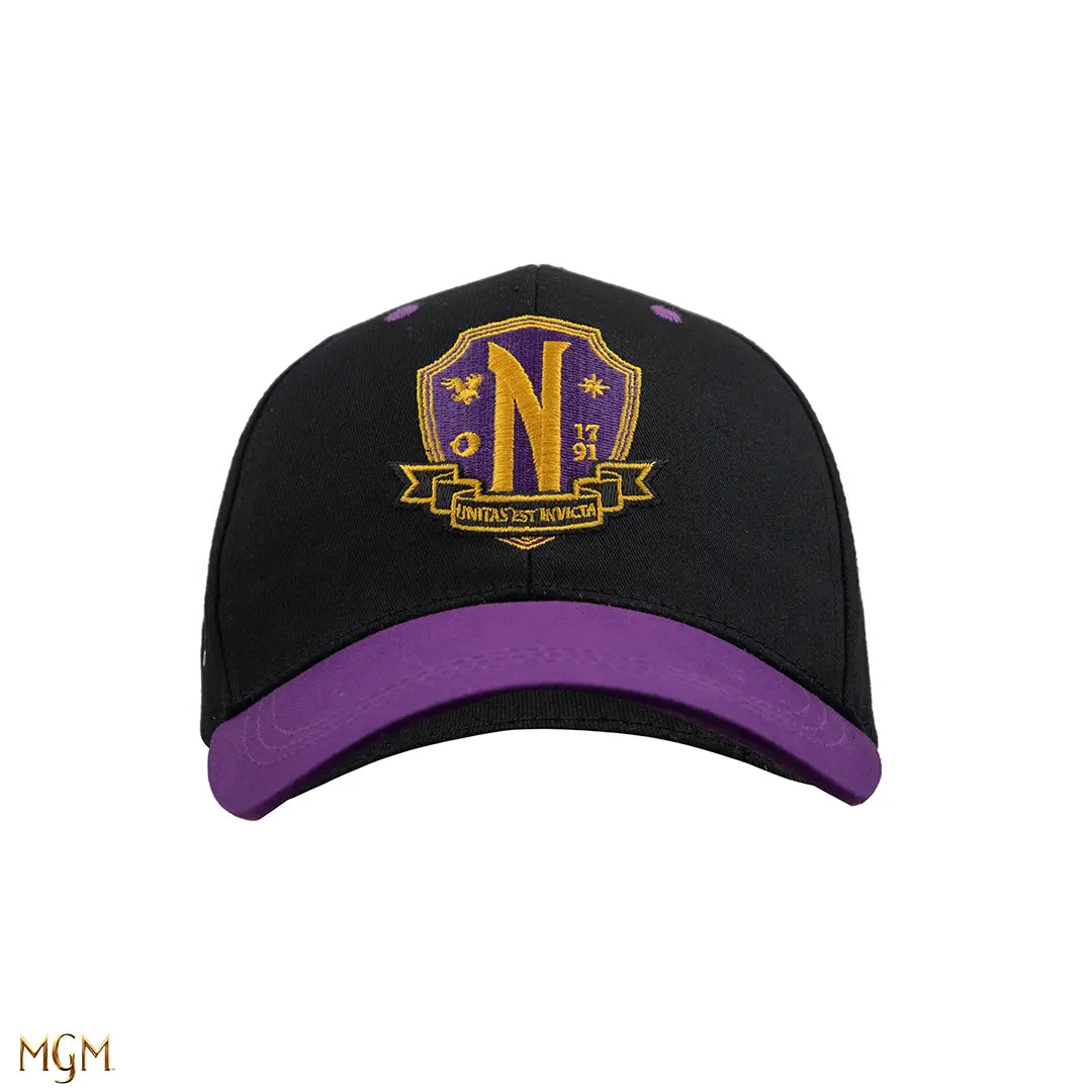 Wednesday Baseball Cap Nevermore Academy purple