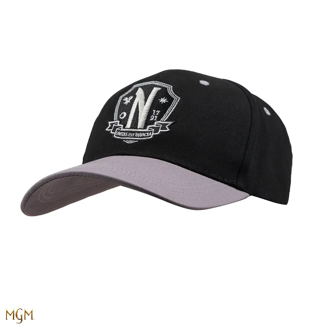 Wednesday Baseball Cap Nevermore Academy grey