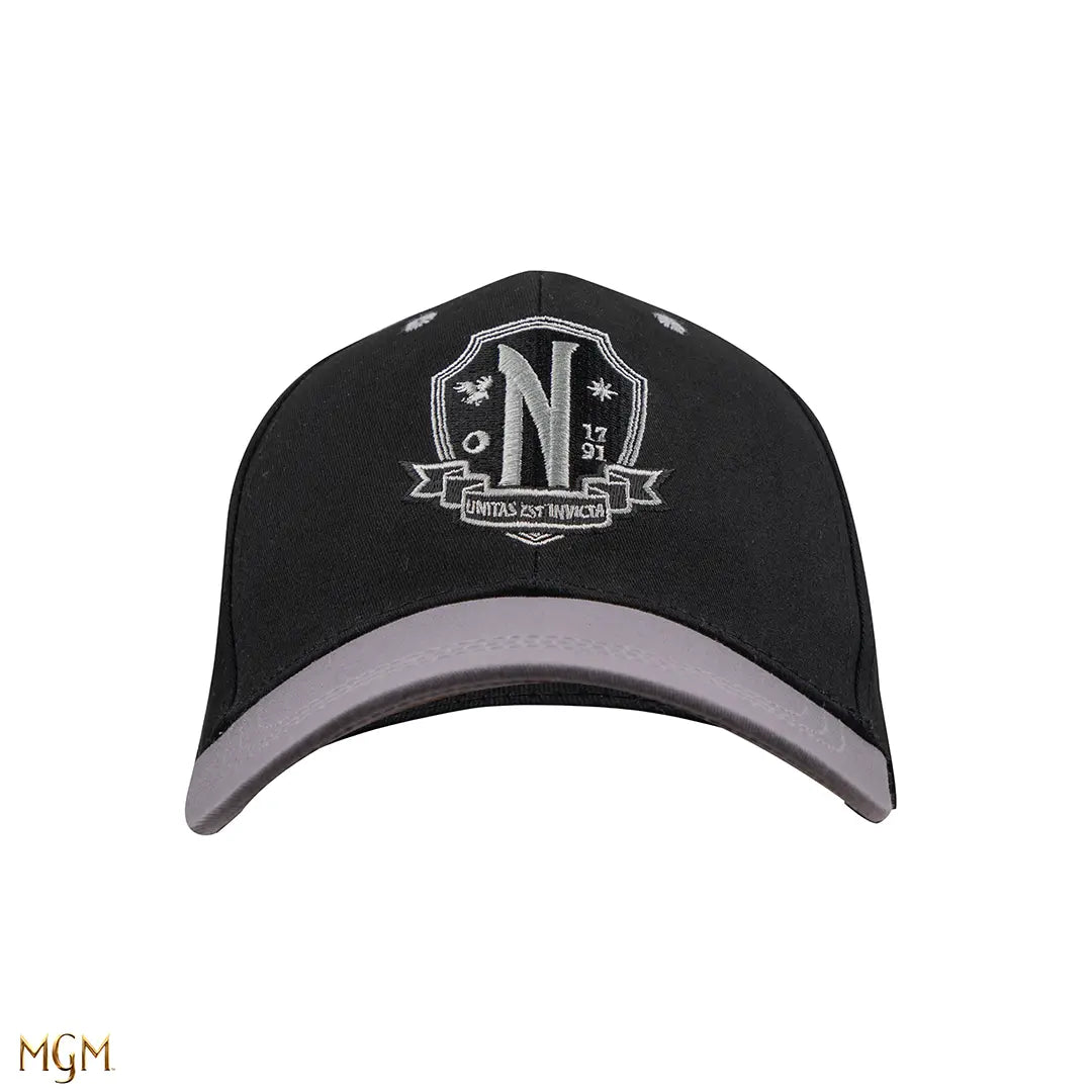 Wednesday Baseball Cap Nevermore Academy grey