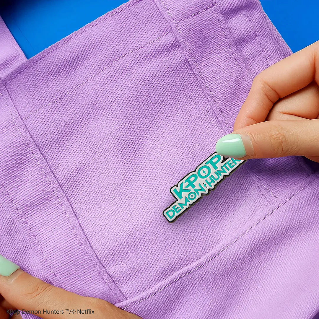 KPop Demon Hunters Blue pin badge - Olleke Wizarding Shop Amsterdam