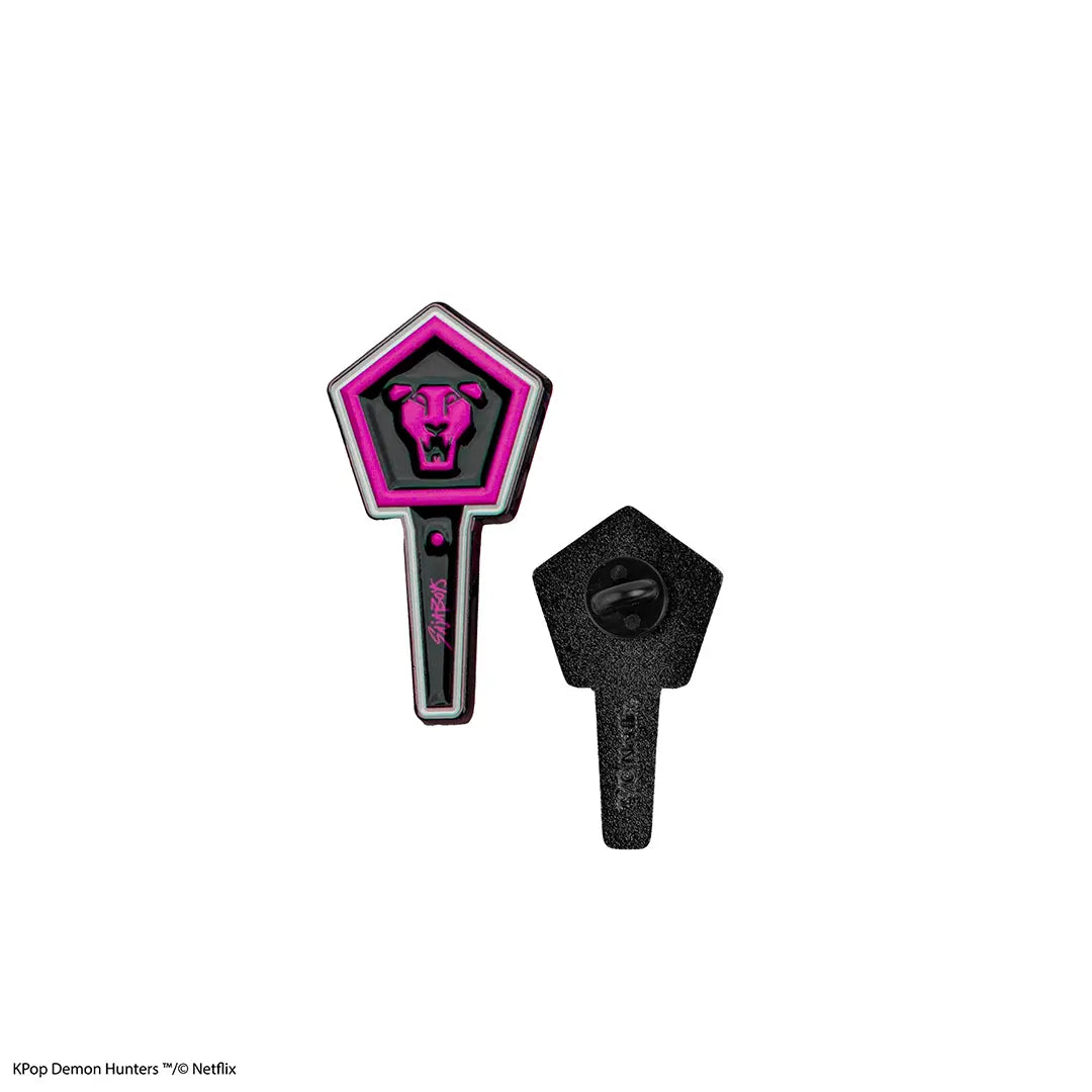 KPop Demon Hunters Pin badge - Saja Boys light stick - Olleke Wizarding Shop Amsterdam