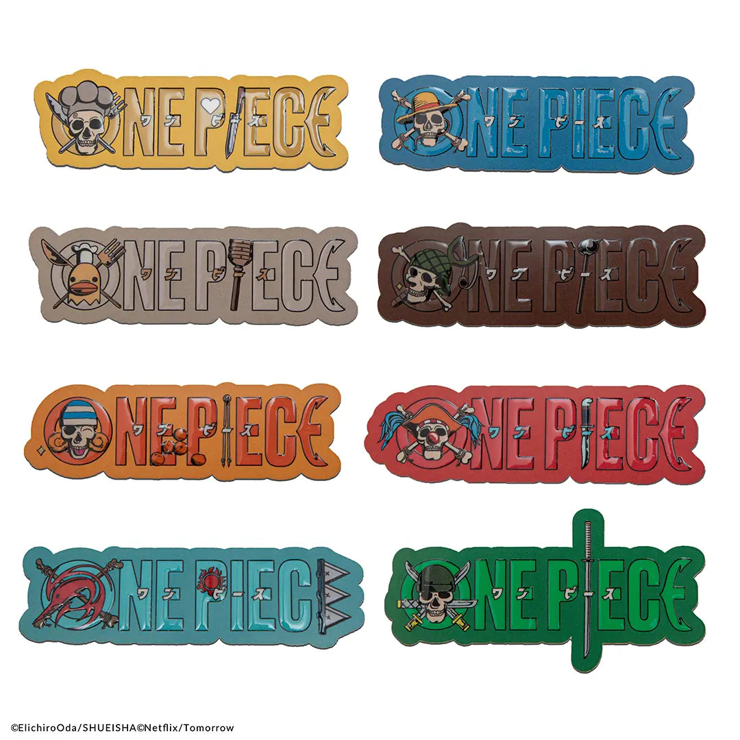 One Piece Set of 8 magnets Characters symbols - Olleke Wizarding Shop Amsterdam