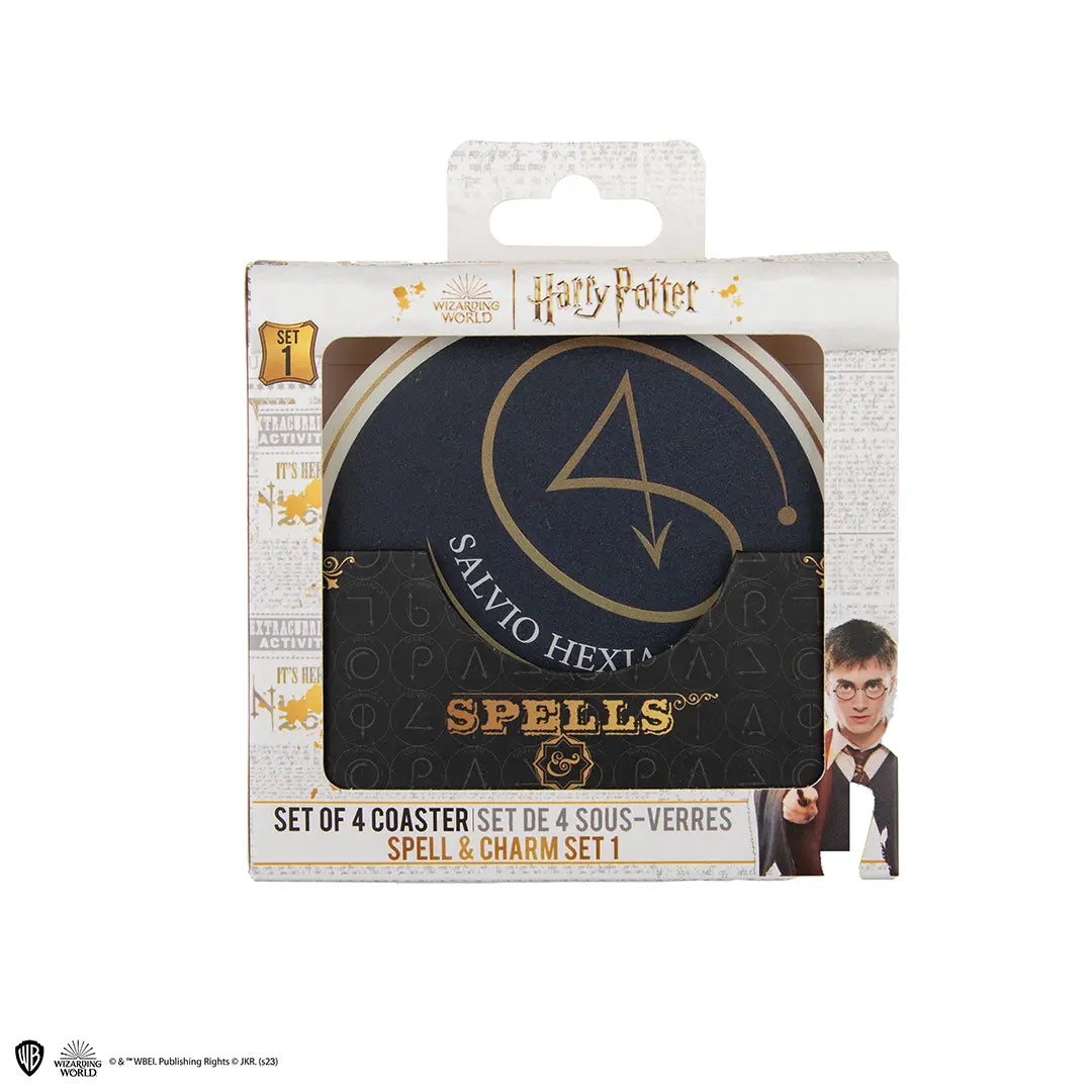 Harry Potter Set van 4 Spell &amp; Charms Onderzetters