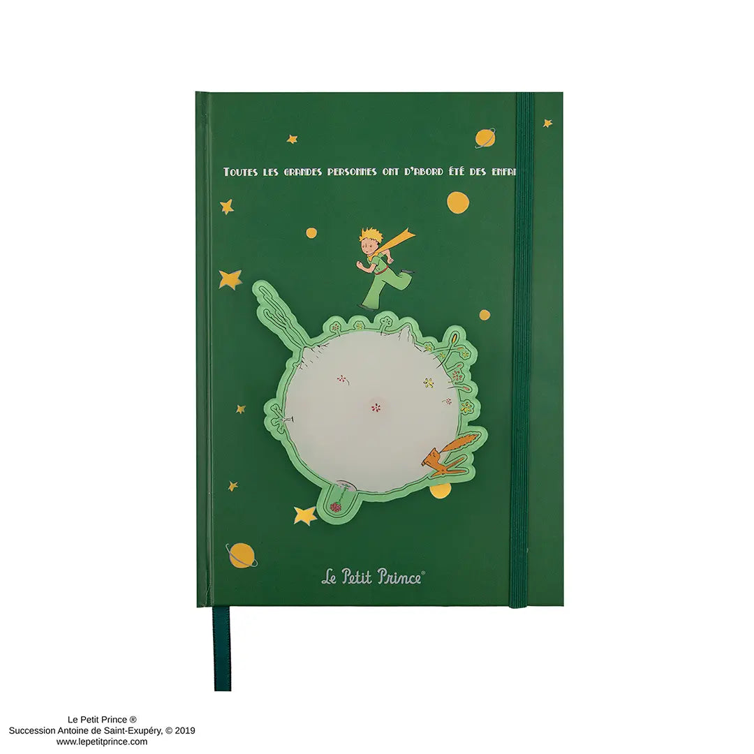 The Little Prince Spinning Asteroid B-612 Notebook