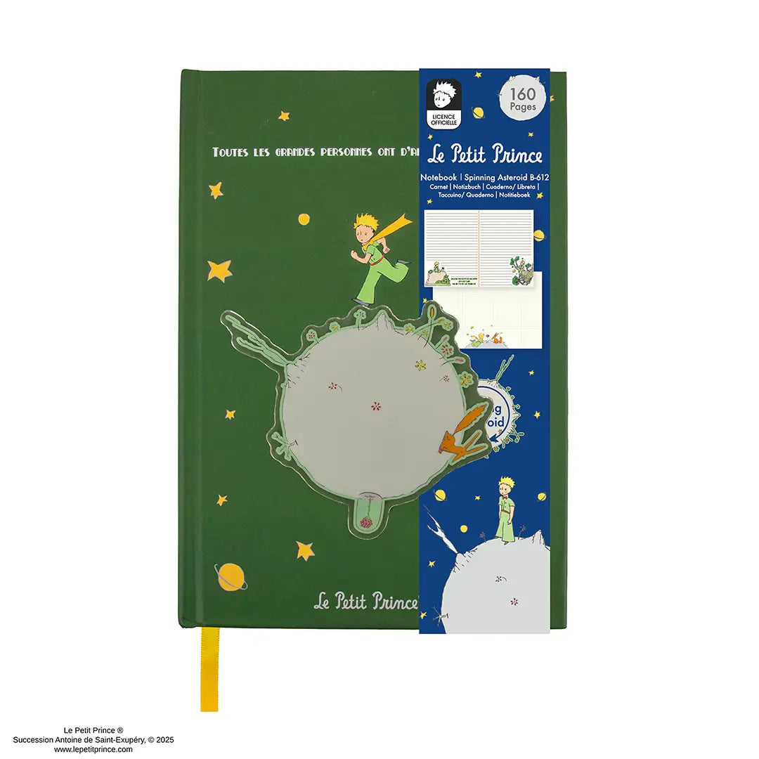 The Little Prince Spinning Asteroid B-612 Notebook