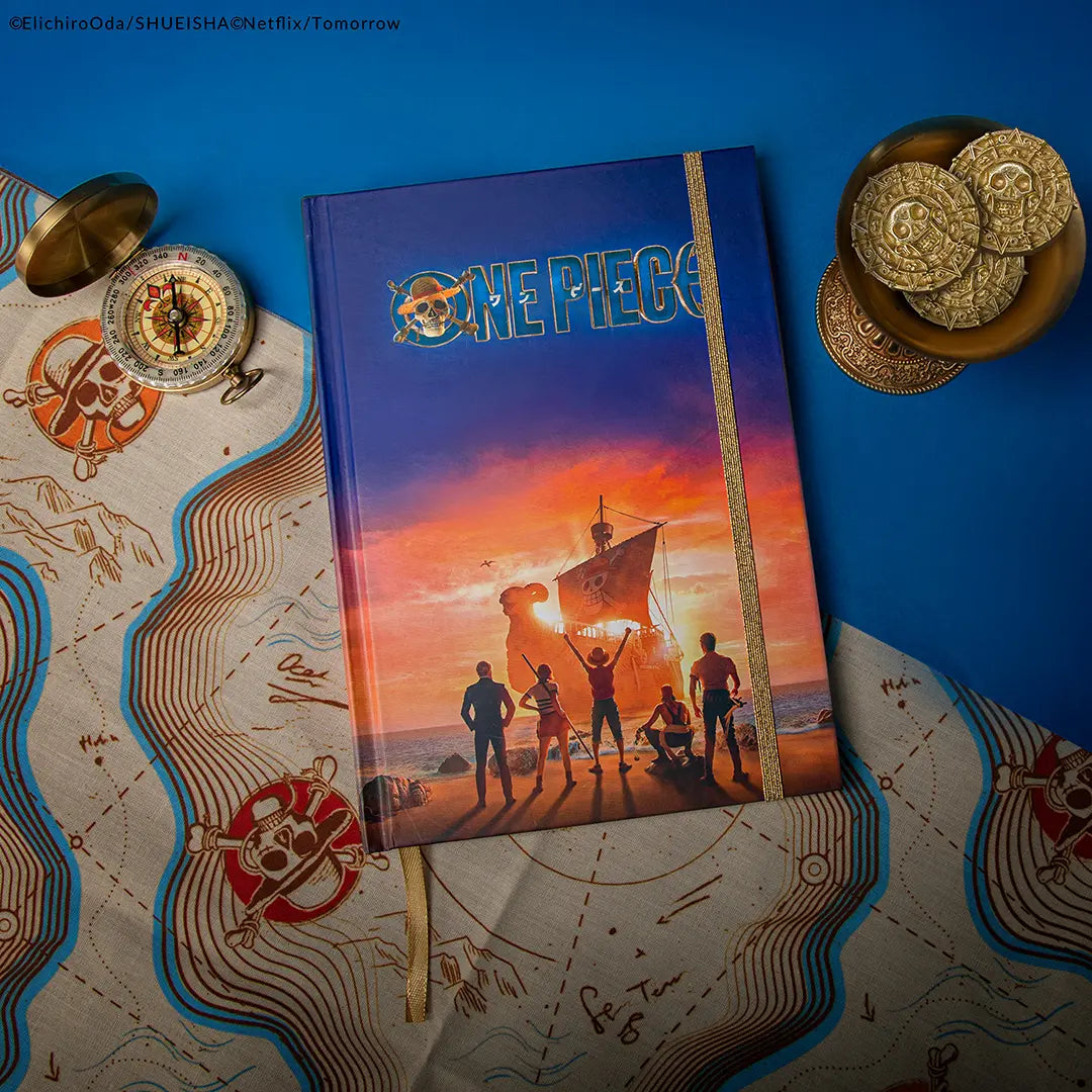 One Piece Hard cover notebook Sunset boat - Olleke Wizarding Shop Amsterdam