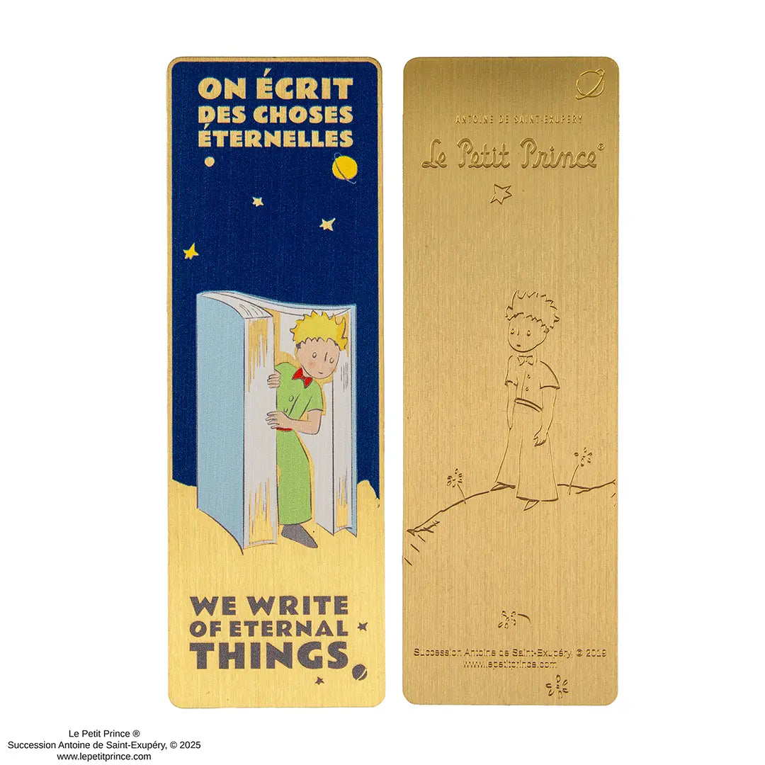 The Little Prince Silhouettes metal bookmark