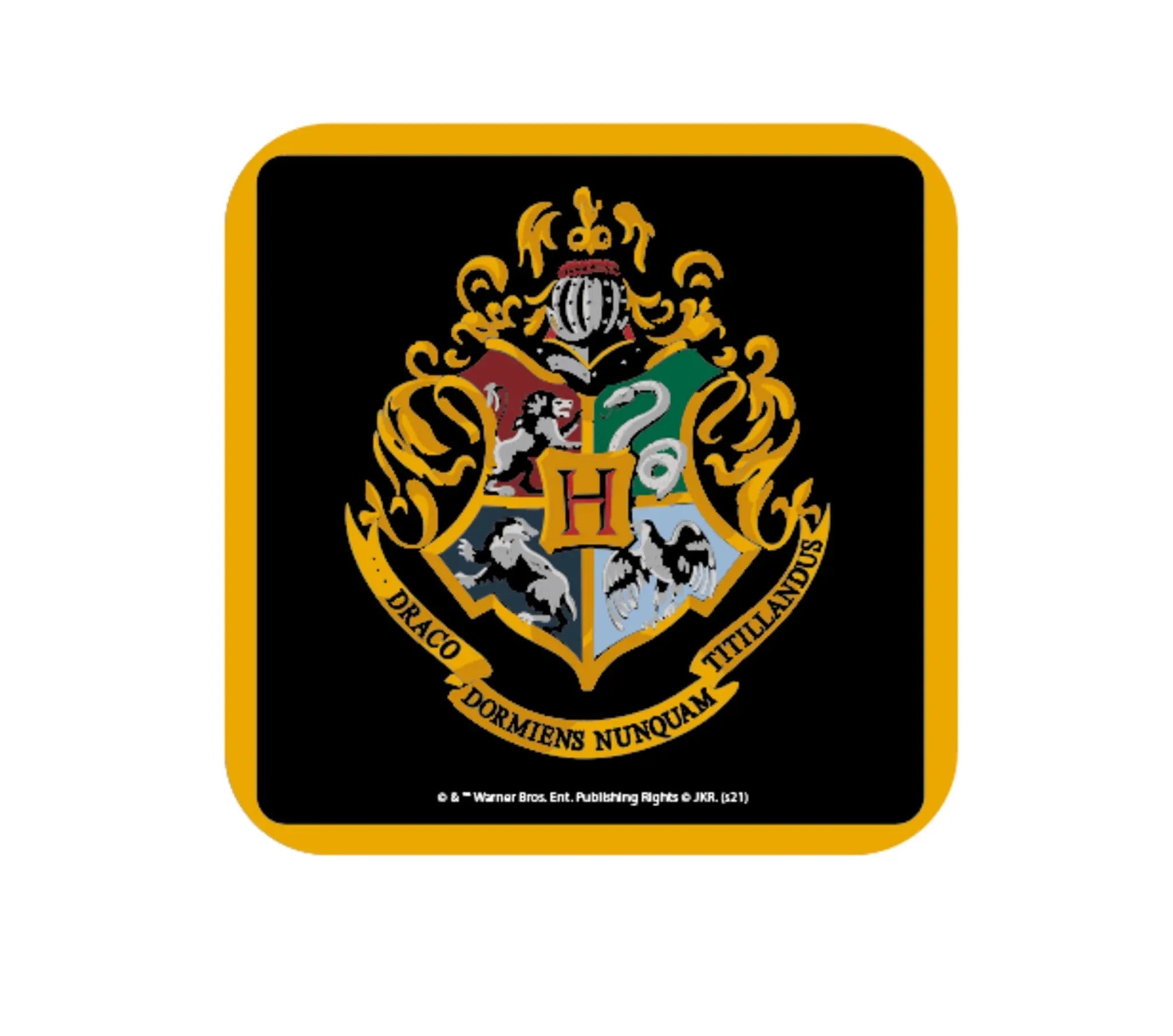 Dessous de verre Harry Potter - Blason de Poudlard