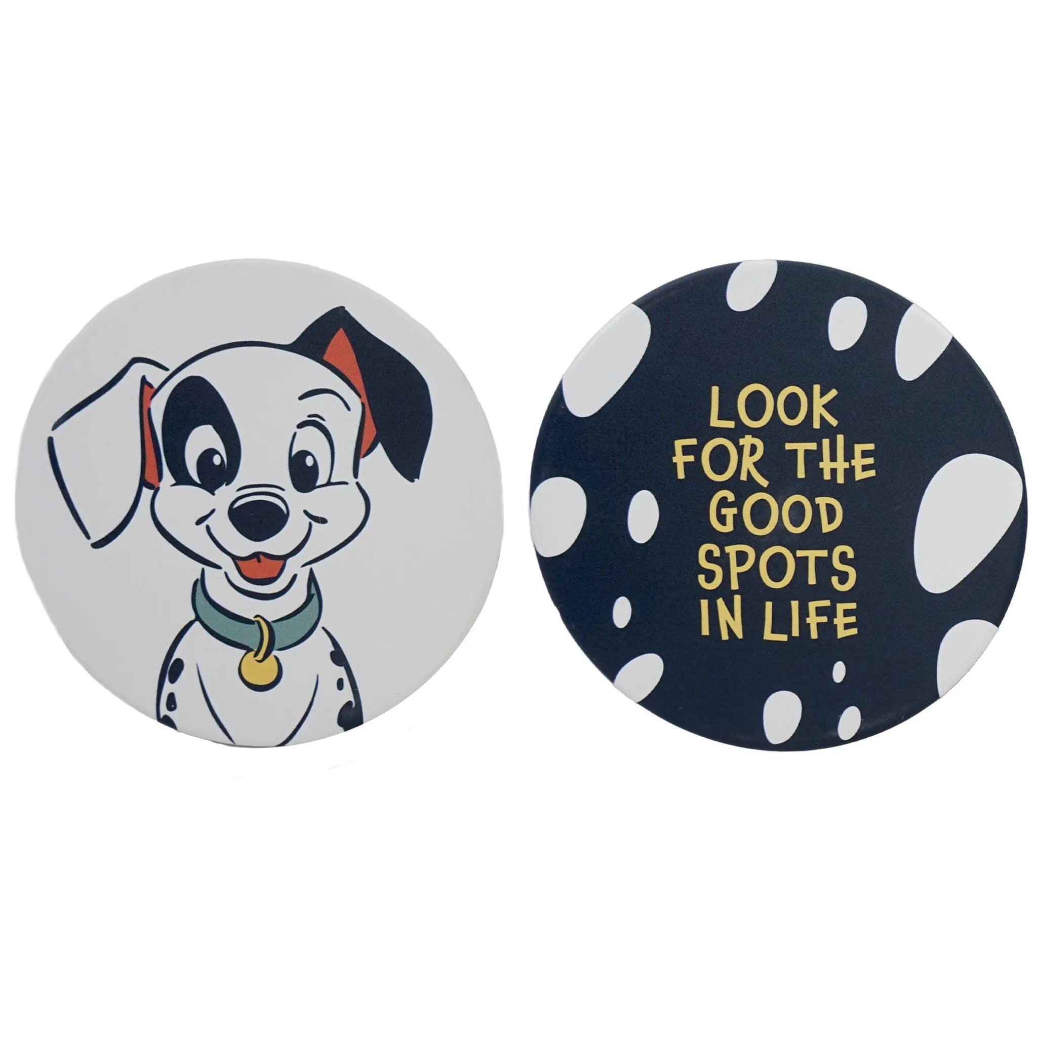 Lot de 2 sous-verres en céramique 101 Dalmatiens