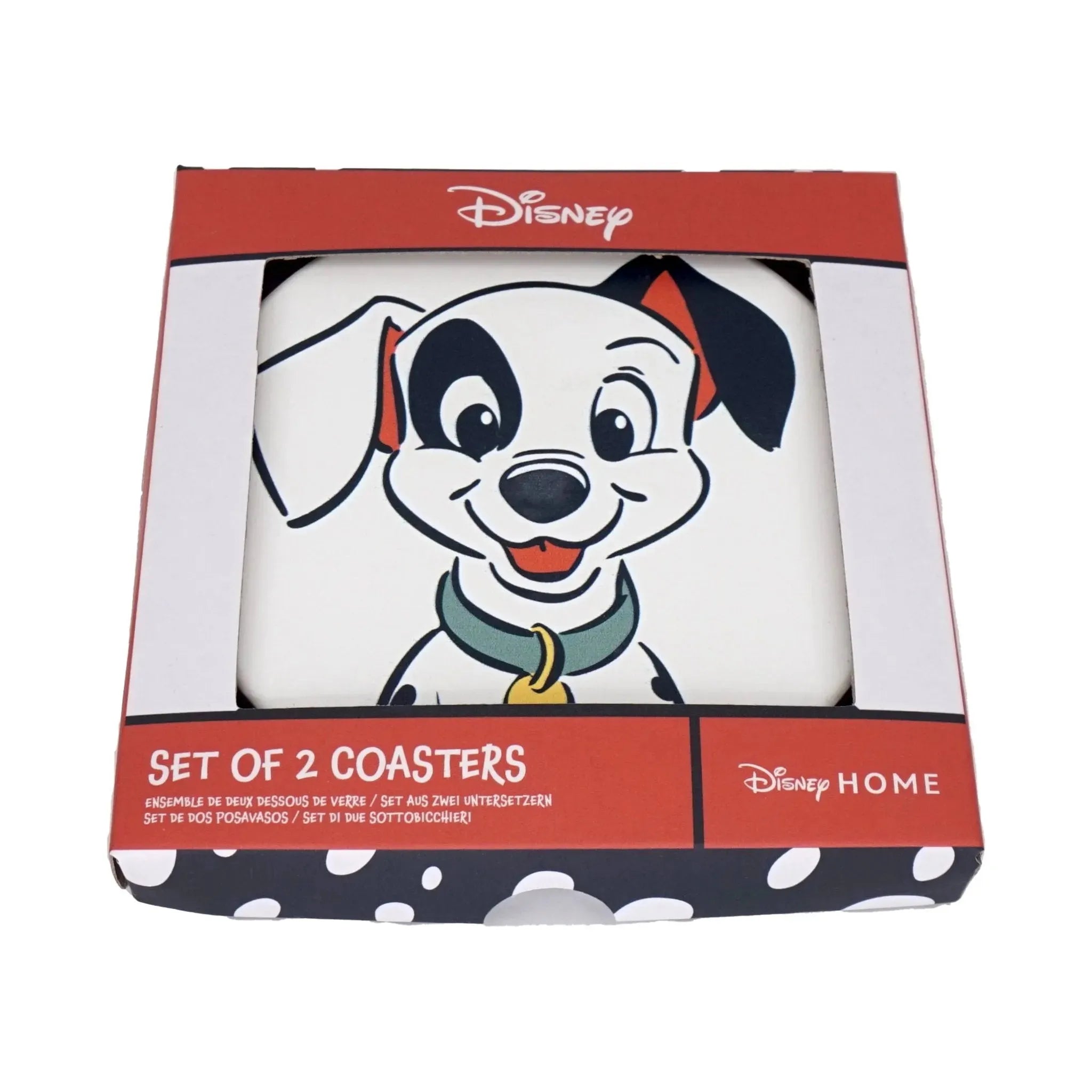 Lot de 2 sous-verres en céramique 101 Dalmatiens