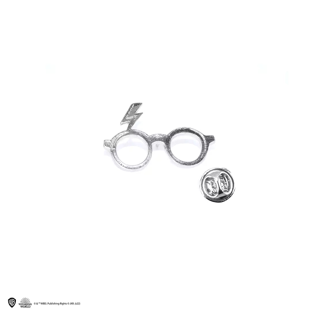 Harry Potter Glasses and Lightning bolt pin badge