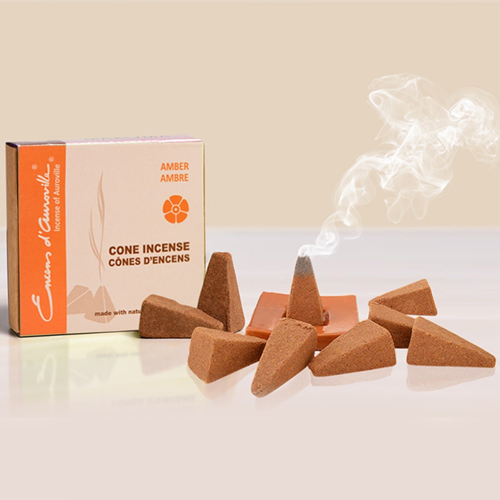 Amber 10 Cone Incense