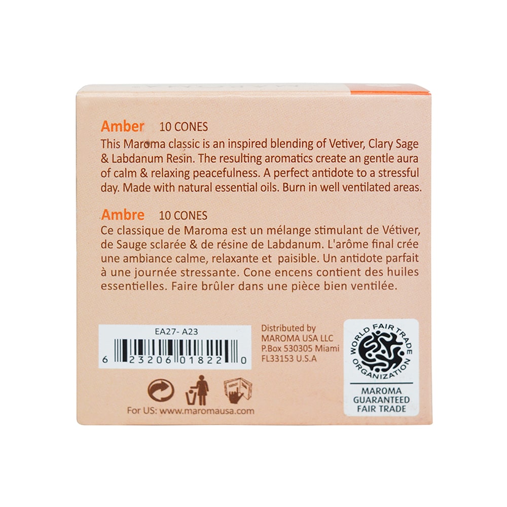 Encens Ambre 10 Cônes