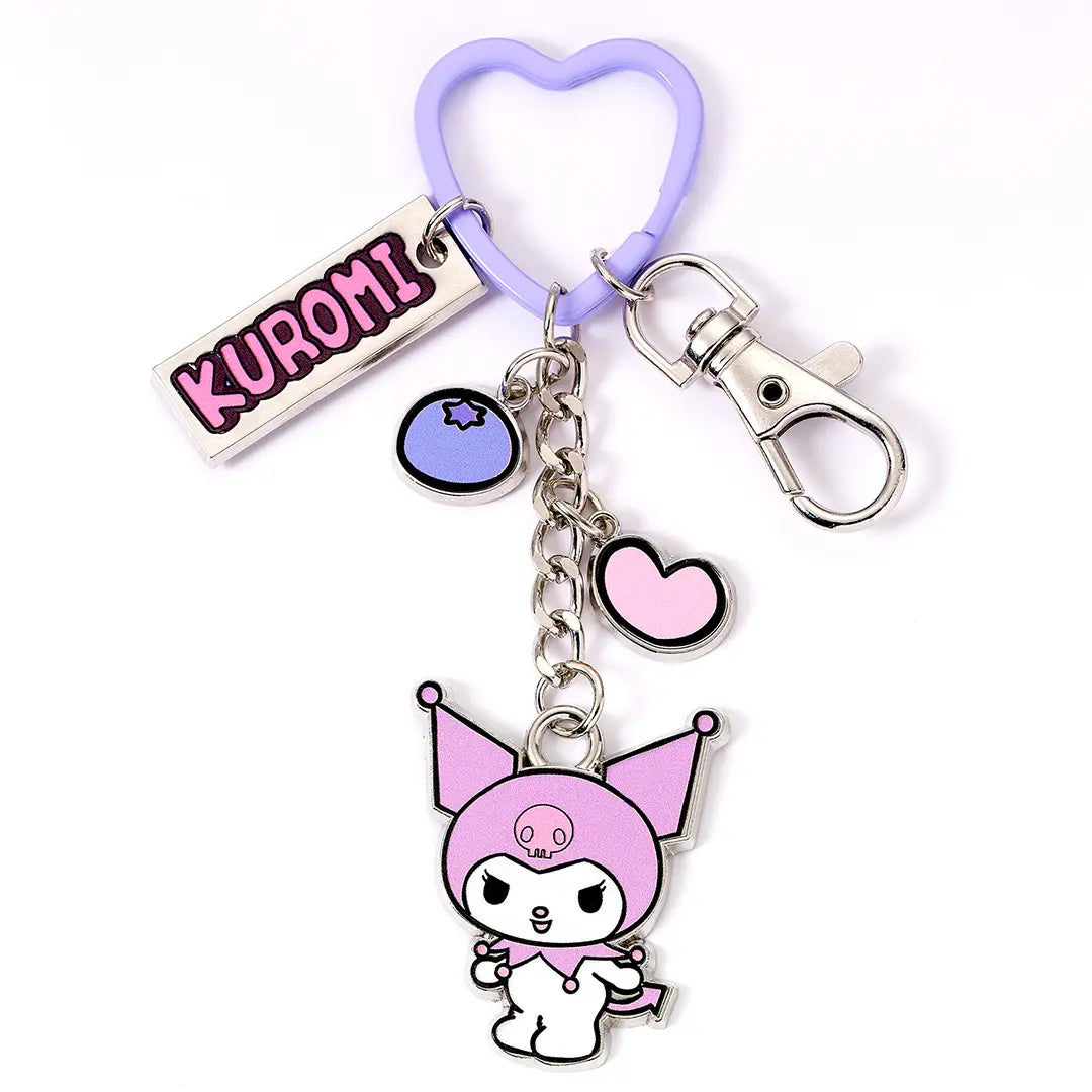 Hello Kitty Keyring Kuromi with Charms