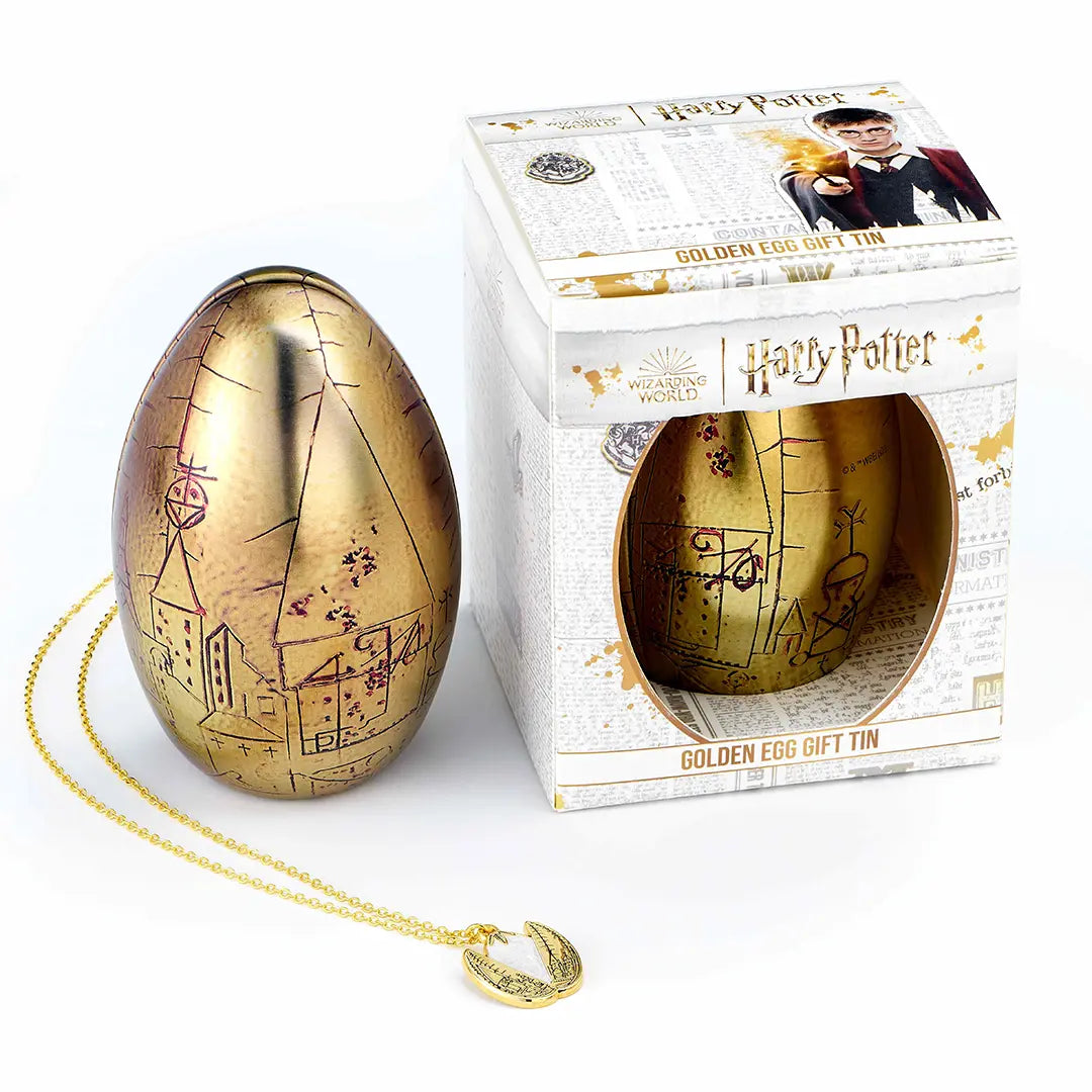 Harry Potter Golden egg necklace and tin box