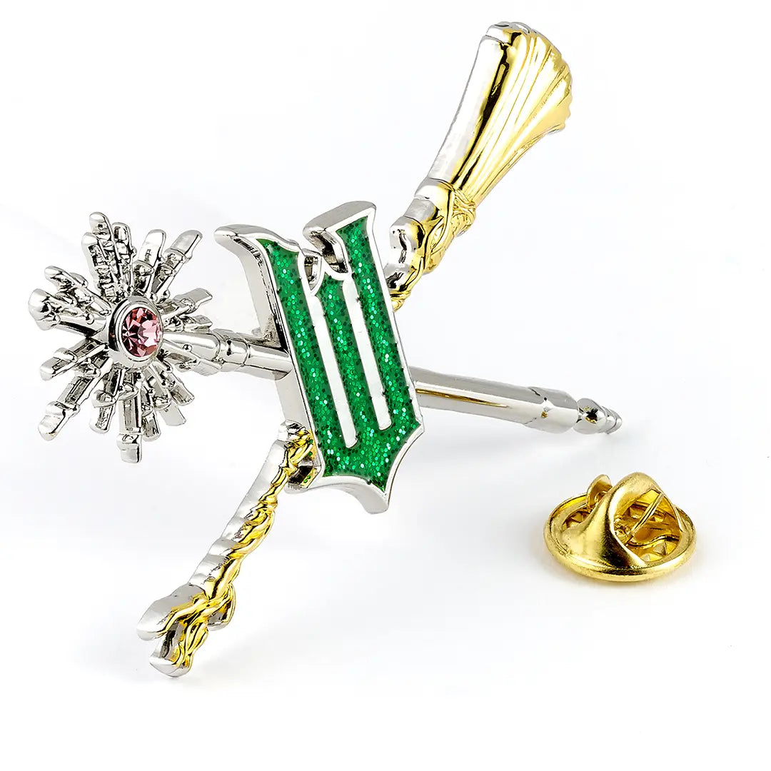 Wicked For Good Pin’s Wand and Broomstick - Olleke Wizarding Shop Amsterdam