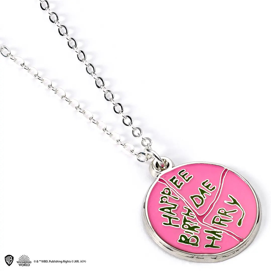 Harry Potter Happee Birthdae cake necklace