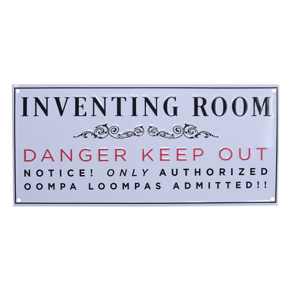 Willy Wonka: Inventing Room Metal Sign