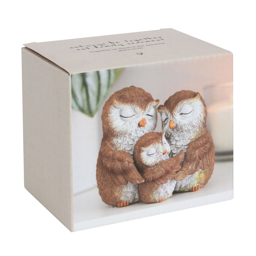 Ornement de famille de hiboux « Soyez ensemble » Owl-ways