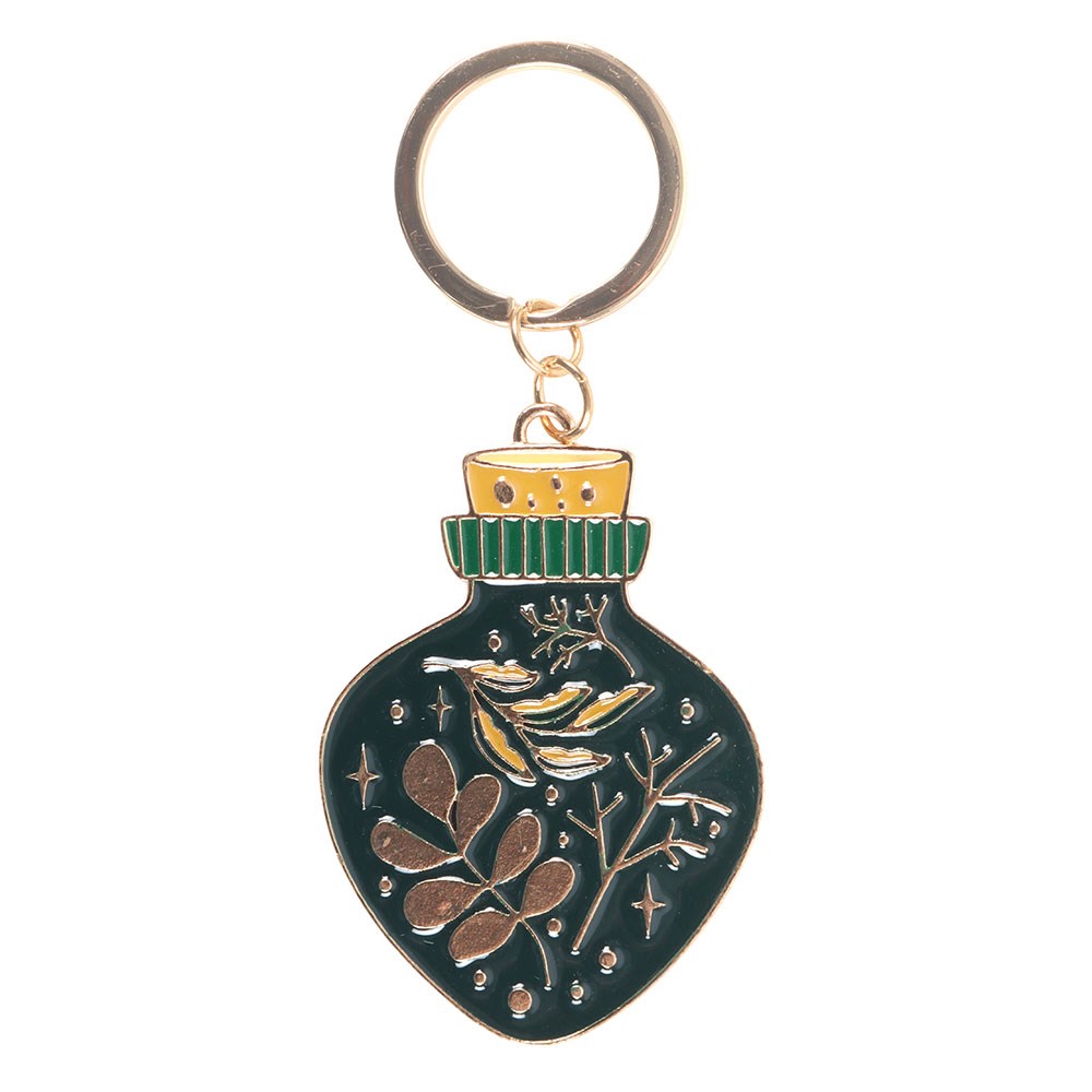 Green Witch Potion Bottle Keyring - Olleke Wizarding Shop Amsterdam