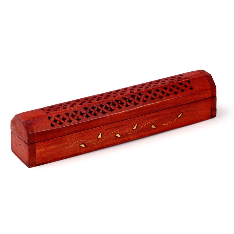 Mango Wood Incense Holder Box - Olleke Wizarding Shop Amsterdam