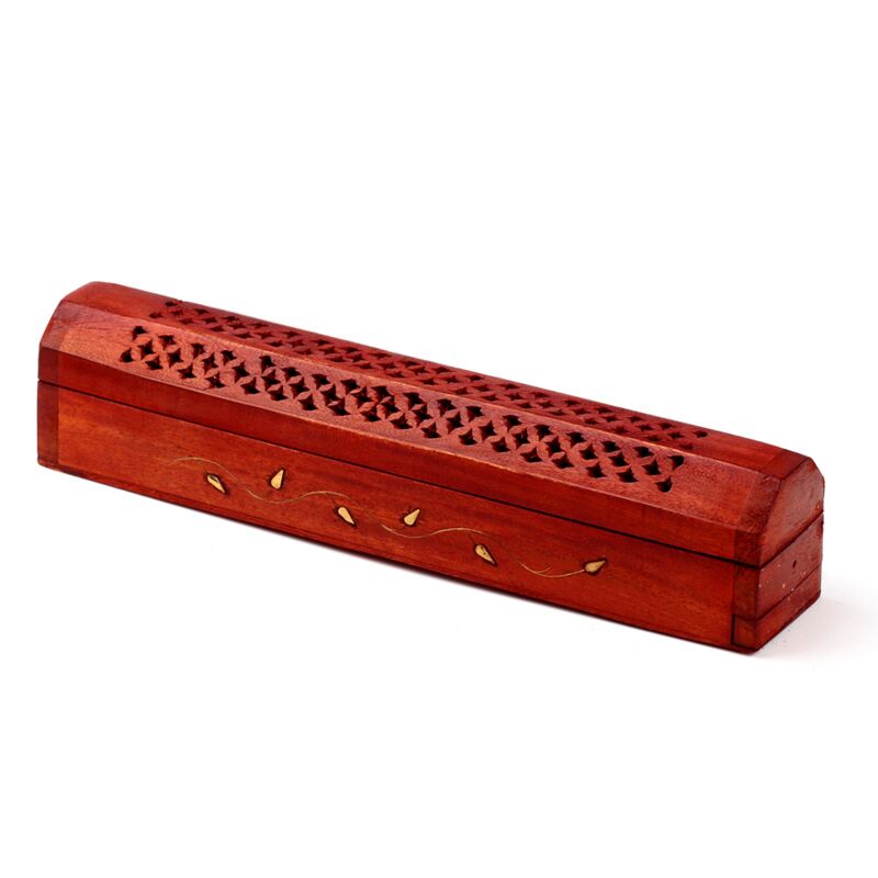 Mango Wood Incense Holder Box - Olleke Wizarding Shop Amsterdam