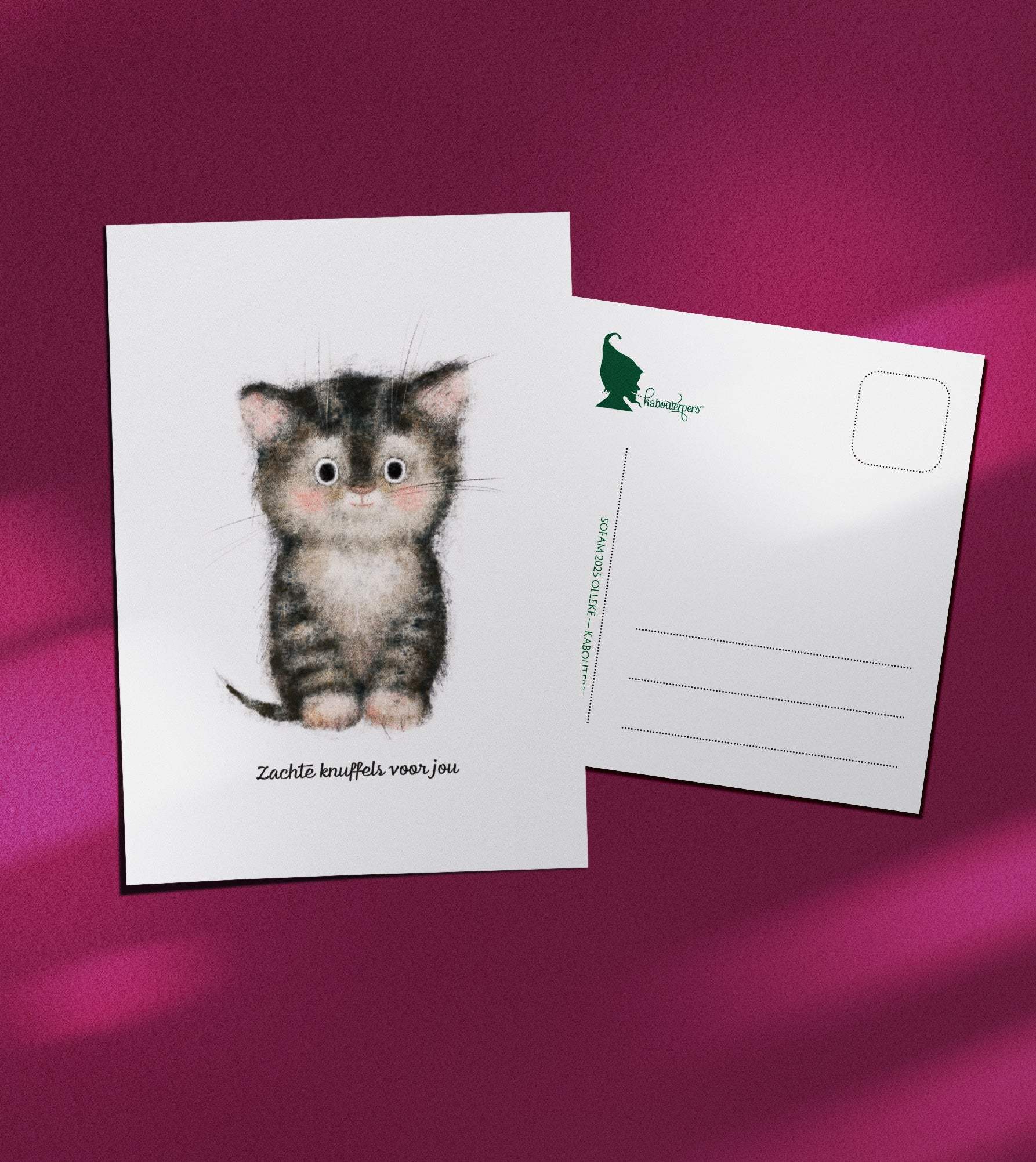 Baby postcard Zachte knuffels voor jou - Olleke Wizarding Shop Amsterdam