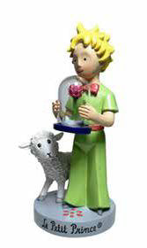Little Prince figurine with rose