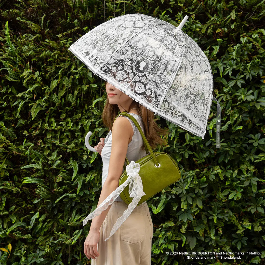 Bridgerton White Lace Umbrella