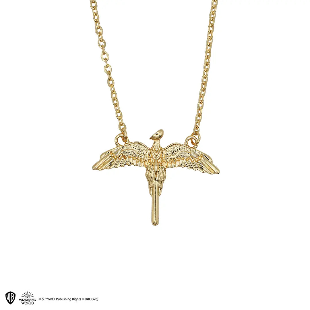 Harry Potter Golden Fawkes necklace - Olleke Wizarding Shop Amsterdam